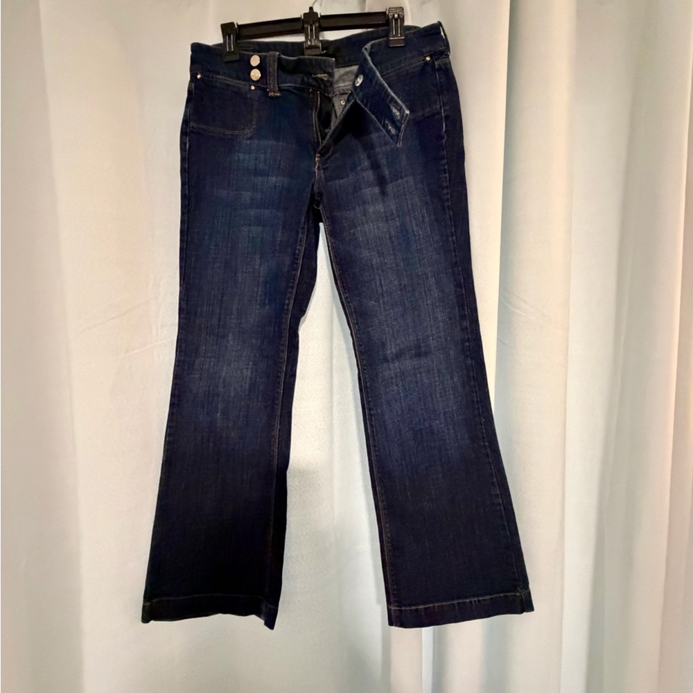 NOIR Dark Blue Denim White House Black Market
